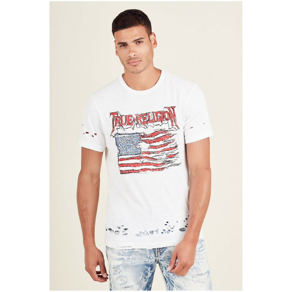 True Religion Men's Land Of The Free Tee T-Shirt